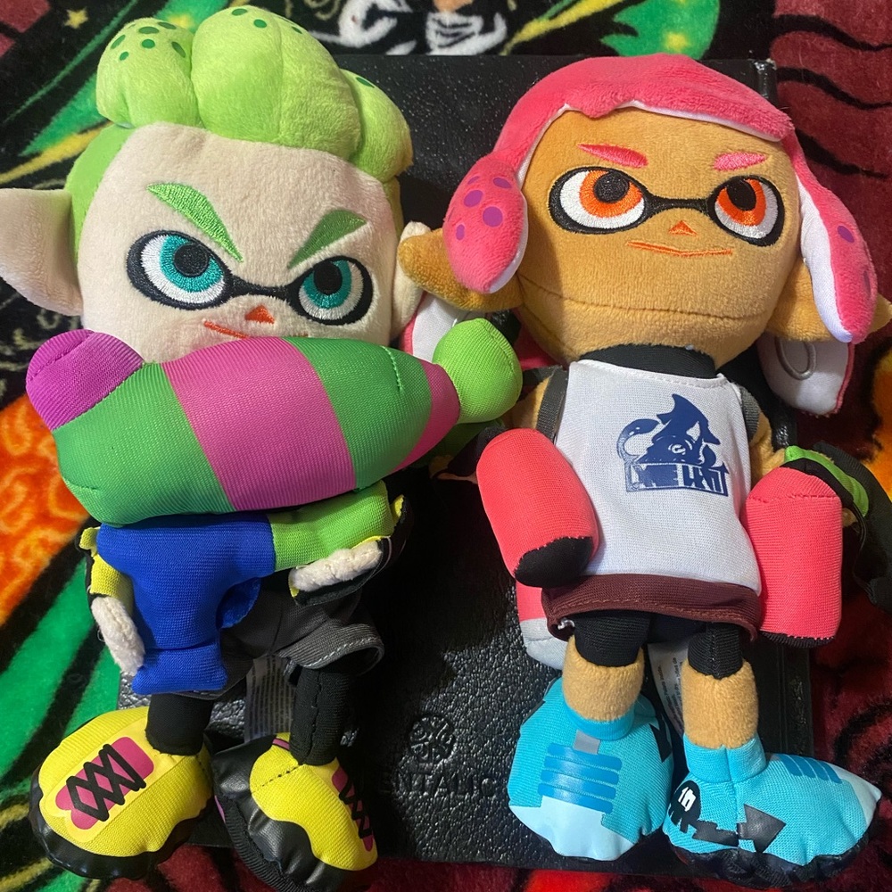 Splatoon plush set- inkling girl and boy